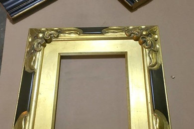 Custom made frame Metal Leaf Gold