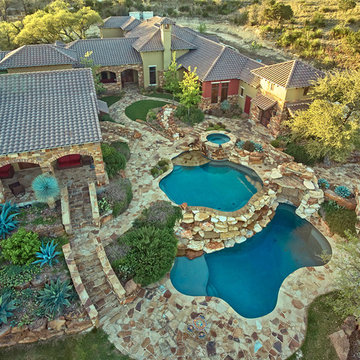 Rustic Boerne Pool