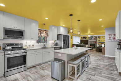 Kitchen - transitional kitchen idea in Other