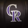 Colorado Rockies MLB Alt Logo Xcalibur Leather Loveseat