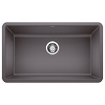 Blanco - Blanco Precis 30" Undermount Single Basin SILGRANIT Kitchen Sink 442530 - The BLANCO PRECIS 30" SINGLE BOWL is inspired by professional kitchen sinks in both form and functionality. With crisp angular shaping and simple but spacious design, this kitchen sink easily conquers the demands of everyday life. Made from the rock hard, durable SILGRANIT patented surface, it's no wonder this hardworking granite composite sink collection is one of our most popular. Beautiful and highly functional, the PRECIS kitchen sink features a smooth surface that is resistant to chips, scratches and heats up to 536 degreeF. Even a fork or the bottom of a hot pan can't damage BLANCO SILGRANIT sinks. The colorful, non-porous surface also makes the bowl resistant from all stains, household acids and alkali solutions as well as easy-to-clean. For three generations, BLANCO has quietly and passionately elevated the standards for luxury sinks, faucets, and decorative accessories. A family-owned company, BLANCO was founded over 85 years ago in Germany, and recently celebrated a milestone of 25 years in the United States where we are recognized as a leader in quality, innovation, and unsurpassed service.