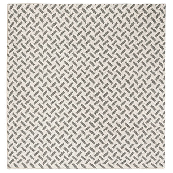 Safavieh Natura Nat401A Geometric Rug, Gray/Ivory, 6'0"x6'0" Square