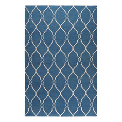 Surya - Jill Rosenwald Blue 5 ft. x 8 ft. Flatweave Area Rug - Rugs
