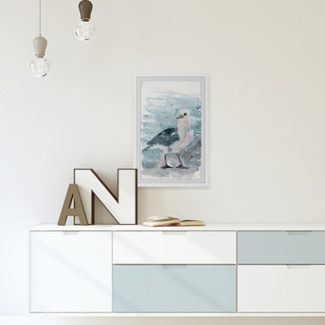 "Left Alone" Framed Painting Print