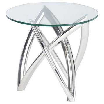 Serafina Silver Side Table