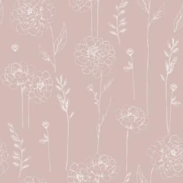 Pink Maisey Peel & Stick Wallpaper