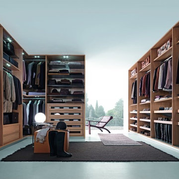 Tecnopolis Free Walk-in Closet Arrangement #7, Presotto Italy