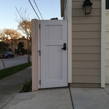 Clean and Simple Custom Wood Gates by Garden Passages