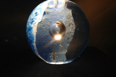 Moonlight Globe Lamp - svensk handgjord kristallampa