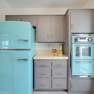 75 Beautiful Mid Century Modern Kitchen With Tile Countertops