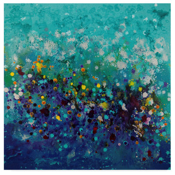 "Ocean Break Blue" by Hilary Winfield, Canvas Art