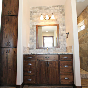 Dark Walnut Bathroom Cabinets, Kimberly, Idaho