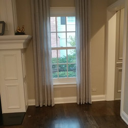 Inverted box pleat Drapery Panels - Window Treatments