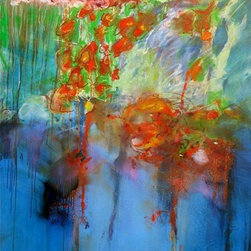 SECRET GARDEN by Gerard Stricher, 64x51 in. oil/canvas - Artwork