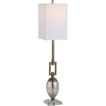 Uttermost Copeland Mercury Glass Buffet Lamp, Coffee Bronze