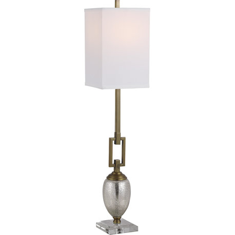 Uttermost Copeland Mercury Glass Buffet Lamp, Coffee Bronze