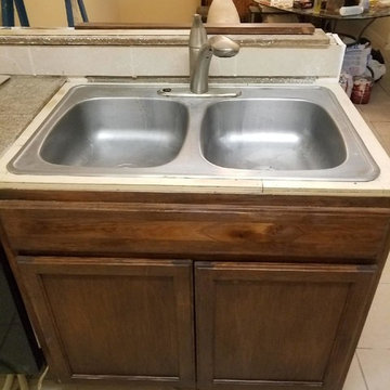 Water Leak Kitchen Restoration