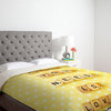 Happee Monkee All You Need Is Love 1 Duvet Cover