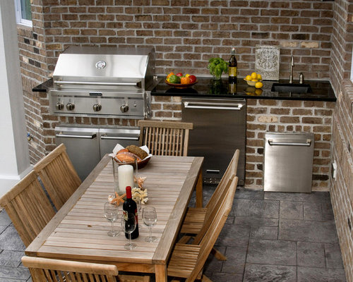 Brick Patio Grill Home Design Ideas, Pictures, Remodel and Decor
