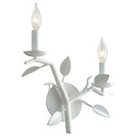 Troy Lighting - Troy Lighting B7622 Aubrey 2 Light Wall Sconce in Gesso White - Body Frame Material : Hand-Worked Iron