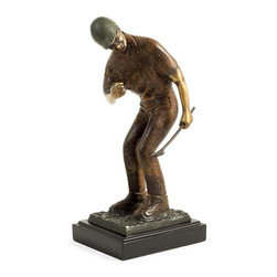 Nice Putt Golfer Sculpture - Sculptures