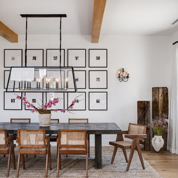 California Traditional Open Floorplan Living Room With Fireplace
