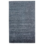 Jaipur Living - Jaipur Living Ardis Handmade Solid Dark Blue/ White Rug, 8'x10' - Silky and soothing underfoot, the luxurious Linnet collection boasts an opulent sheen and stunning, indulgent feel. The hand-loomed Ardis rug is crafted of sumptuous rayon made from bamboo, offering a virtually shed-free and more durable option for bedrooms and living spaces. This solid yet textured, rich blue design boasts variation in the soft yarns for added dimension and depth.