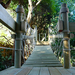 Treehouse with turrets, mezzanines and outside decks - Garden Playhouses
