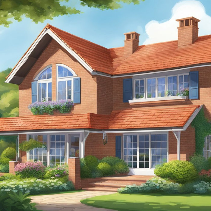 A house with bricks