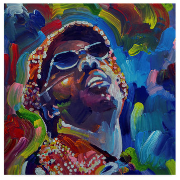 Howie Green 'Stevie Wonder' Canvas Art, 24"x24"
