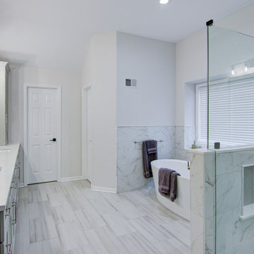 Tranquil Primary Bathroom Transformation, Lenexa Kansas