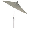 9' Bronze Collar Tilt Lift Fiberglass Rib Aluminum Umbrella, Sunbrella, Spectrum Dove