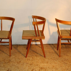 Nakashima-inspired cherry dining table and chairs - Dining Chairs