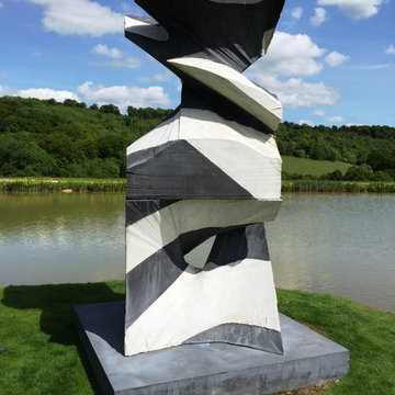 Cleaning Contemporary Concrete Artwork at the Wormsley Estate