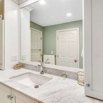 Nantucket to Natick White Master Bath