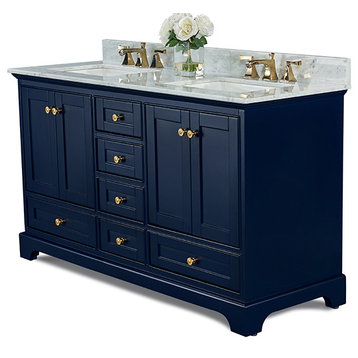 Audrey 60 in. Bath Vanity Set in Heritage Blue