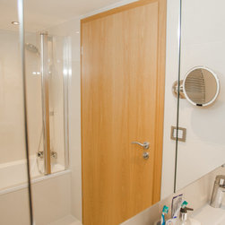 Oak Real Wood Veneer Single Doors - Home Decor