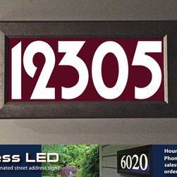 Address LED - illuminated house numbers - House Numbers