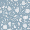 18" Decorative Pillow Polyester Insert, Dahlia Icy Blue