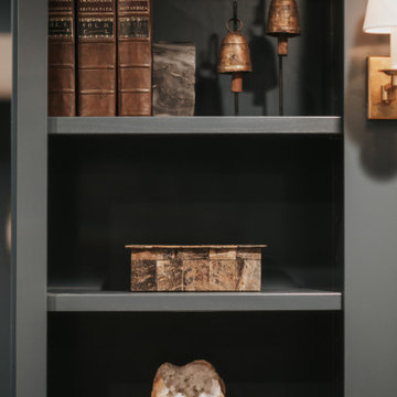 Vintage + New Bookcase decor