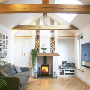 Vaulted Contemporary Living Area