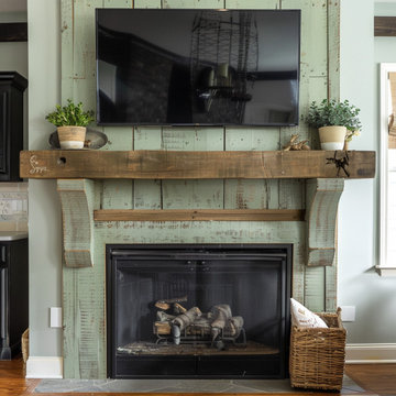 Colored Fireplace Mantels