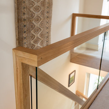 New Seamless Glass Staircase | Oak | Peterborough, Cambridgeshire
