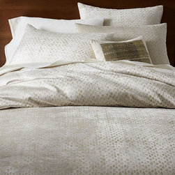 Cotton Luster Velvet Diamond Duvet Cover + Shams - Products