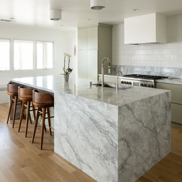 Sleek Hermosa Beach Mid-Century Modern Kitchen Remodel