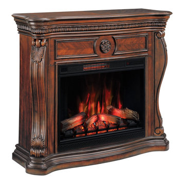 ClassicFlame Lexington Infrared Electric Fireplace Mantel in Empire Cherry