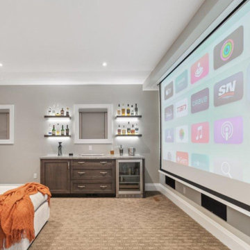 Luxury Custom Home in South-East Oakville - Home Theatre - DQI