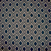 84" Shower Curtain, Unlined, Nicole Indigo Blue Beige Geometric