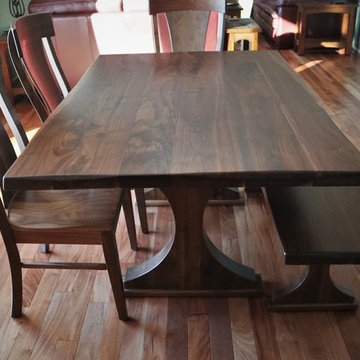 Crescent Pedestal Tables