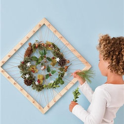 Nature Collage Wooden Art Frame with Sturdy Hemp String - Products